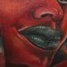 Tattoos - Green Lips Devil Face - 48702